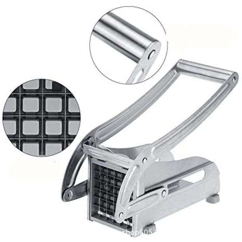 Stainless Steel Potato Cutter, Manual Multi-Functional Vegetable Dicer for Potato Cucumber Carrot V1265-AU-247-YIN