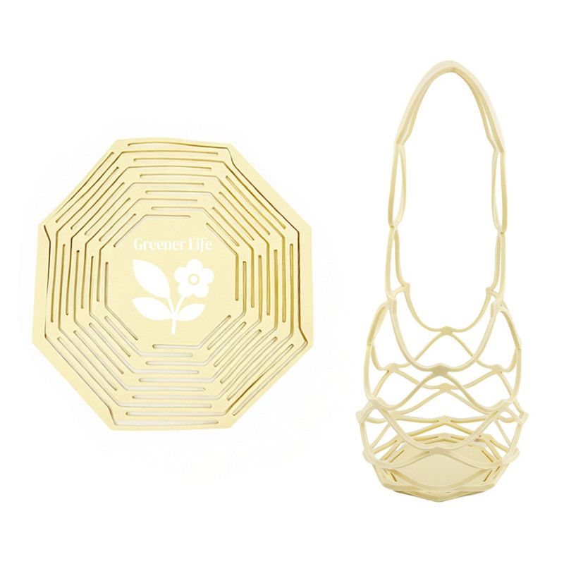 2-in-1 Transformable Silicone Coaster Carrier, Foldable Reusable Wine, Milk Tea, and Beverage Carry Bag & V1265-AU-254-HUANG