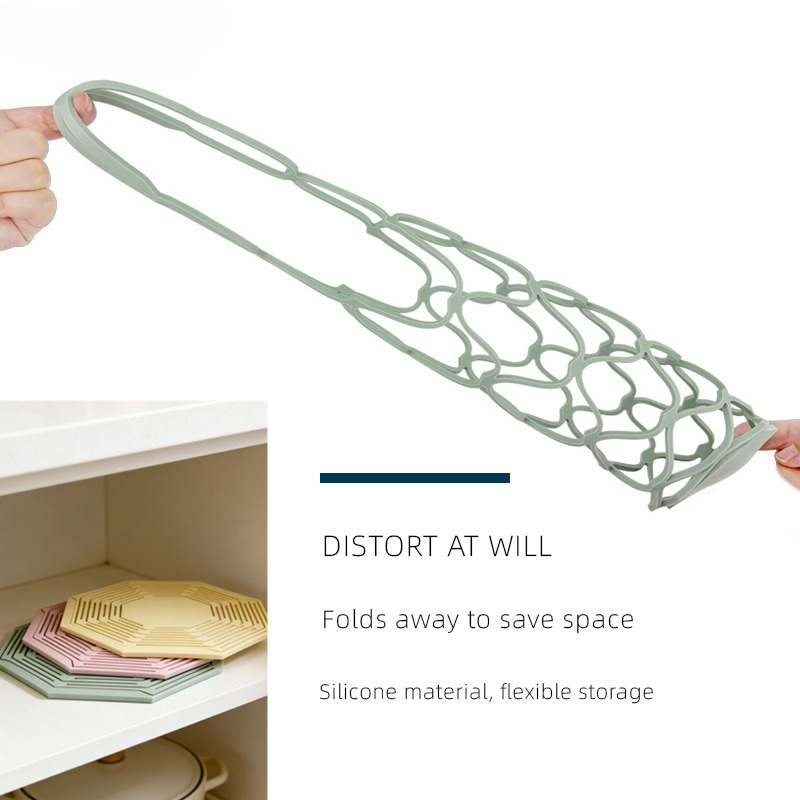 2-in-1 Transformable Silicone Coaster Carrier, Foldable Reusable Wine, Milk Tea, and Beverage Carry Bag & V1265-AU-254-LV