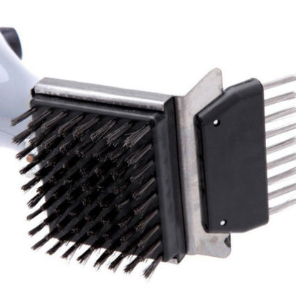 3-in-1 BBQ Cleaning Brush, Stainless Steel Wire Scraper Grill Cleaner for Outdoor Barbecue V1265-AU-258