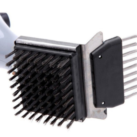 3-in-1 BBQ Cleaning Brush, Stainless Steel Wire Scraper Grill Cleaner for Outdoor Barbecue V1265-AU-258