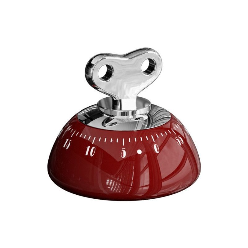 Vintage Magnetic Mechanical Kitchen Timer, 60-Minute Countdown Timer for the Fridge, Battery-Free Cooking V1265-AU-259-HONG