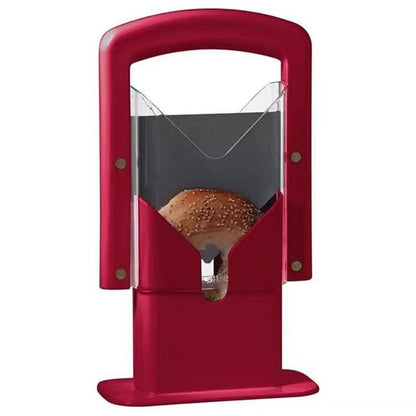 Bagel Slicer, Household Bagel Cutter, Convenient Kitchen Baking Tool-Red V1265-AU-260-HONG
