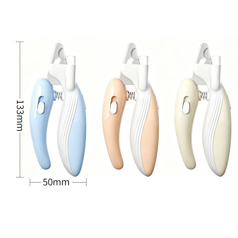 Pet Nail Clippers with Light, Splatter-Proof and Safe, Universal Tool for Cats and Dogs, LED Light for V1265-AU003-FEN