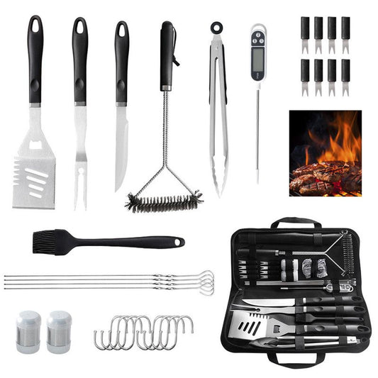 Complete Multi-Functional BBQ Tool Set, 31-Piece Deluxe BBQ Tool Set, Food-Grade Stainless Steel BBQ Tools V1265-AU006-HEI