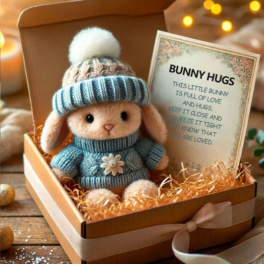 Hug Bunny Easter Gift Box - Blue V1265-CH-21