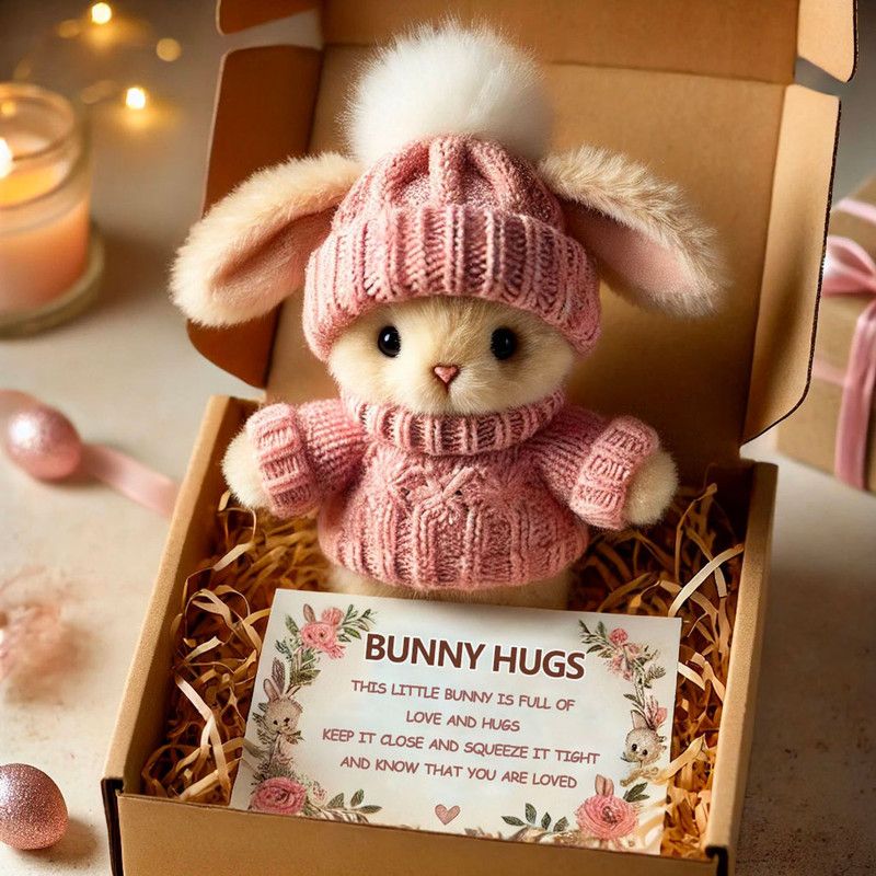 Hug Bunny Easter Gift Box - Pink V1265-CH-22