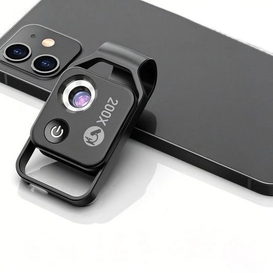 HD 200x Portable Microscope Lens for Smartphones - Kids Educational Science Toy, Biological Experiment Tool V1265-DZSB-05