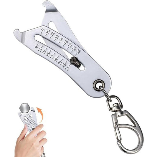 Portable Precise Thread Size Checker Keychain,Bolt Size Finder Keychain,Precise Bolt Sizes Finder Keychains V1265-GJ-02