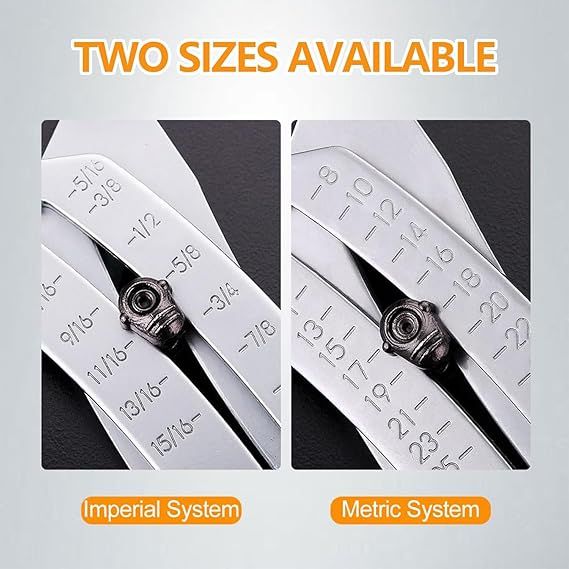 Portable Precise Thread Size Checker Keychain,Bolt Size Finder Keychain,Precise Bolt Sizes Finder Keychains V1265-GJ-02