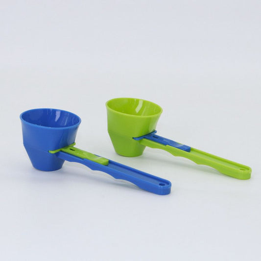Leak-proof coffee scoop,Sliding coffee funnel,Coffee scoop with measurements,Coffee bar tool,1pc,blue V1265-JD-01