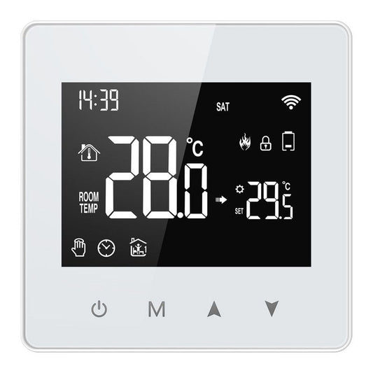 WiFi Wireless Smart Thermostat - For Water/Gas Boilers, LCD Screen, Programmable, Low Power Consumption V1265-JD-06