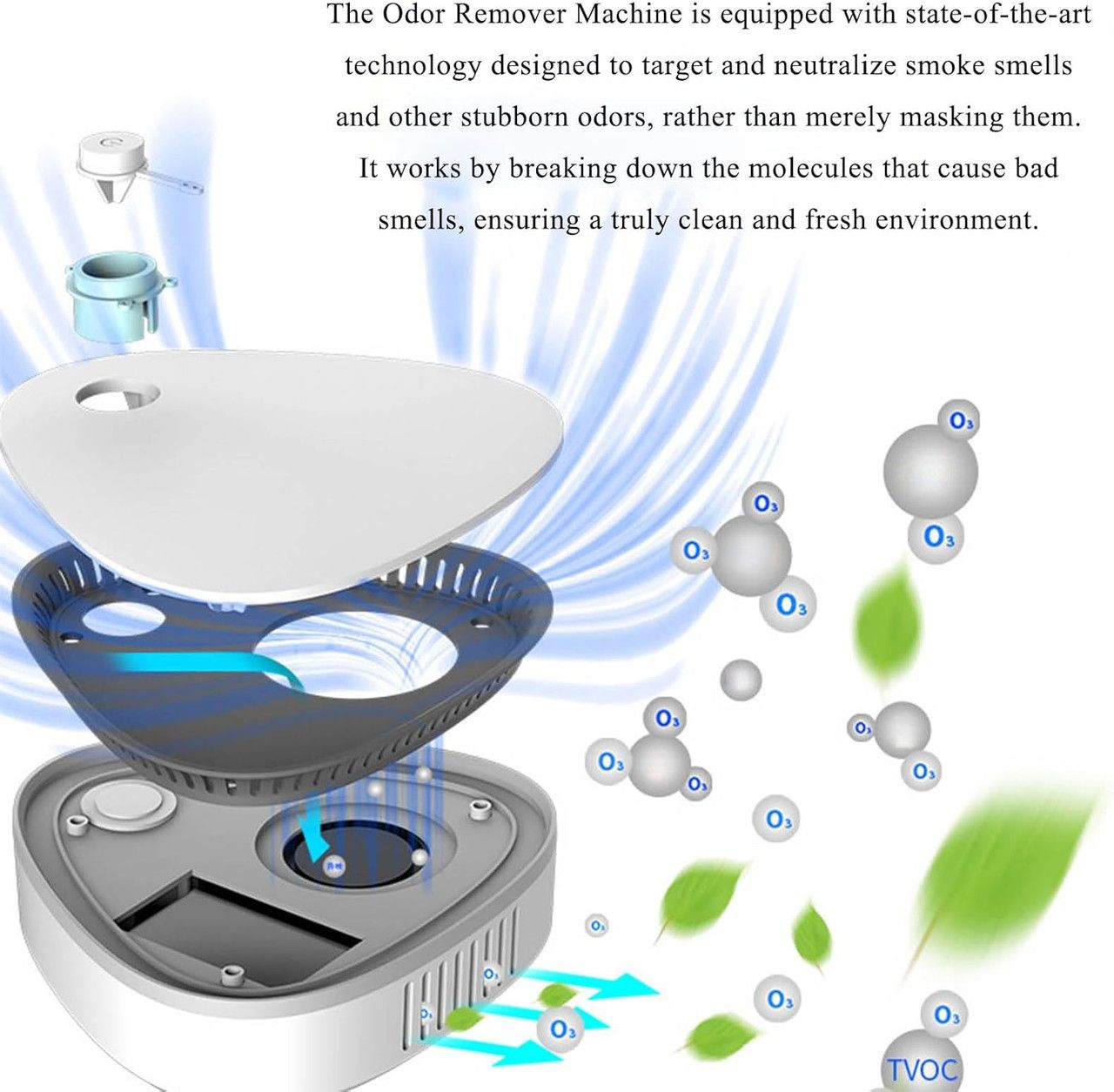 Triangular Ozone Sterilizer / Odor Eliminator V1265-JD-10