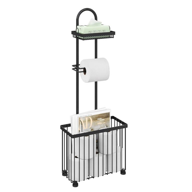 Bathroom Tissue Holder - Wall-Mounted Storage Rack for Home V1265-JJ-01
