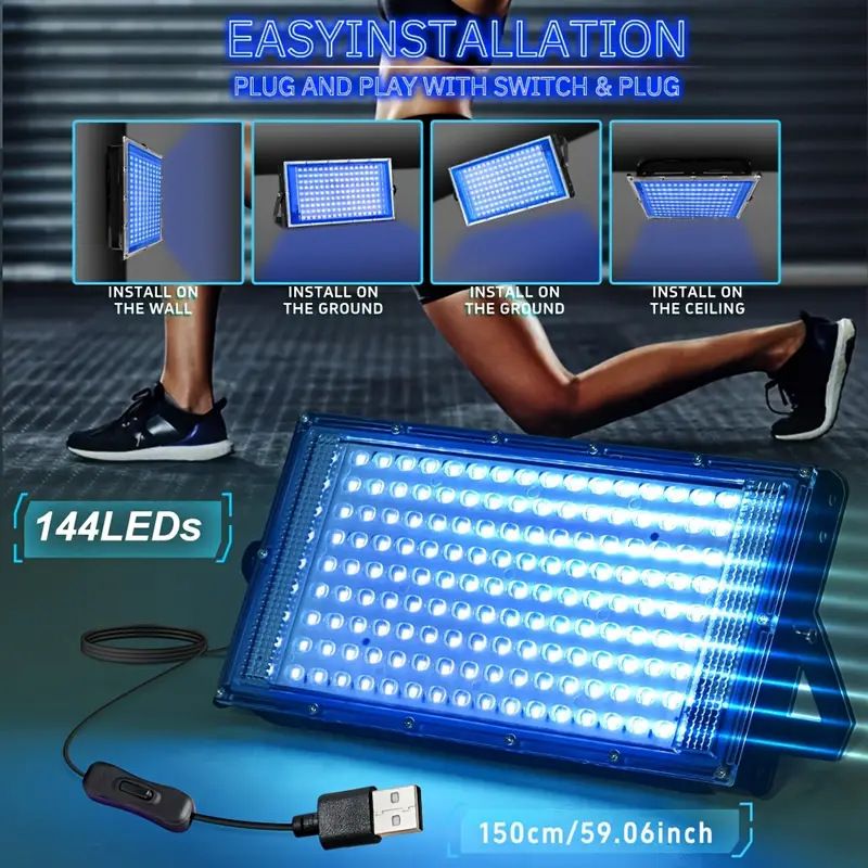 144-Lamp Full Blue Light Tanning Lamp for Bronzed Skin V1265-JK-02