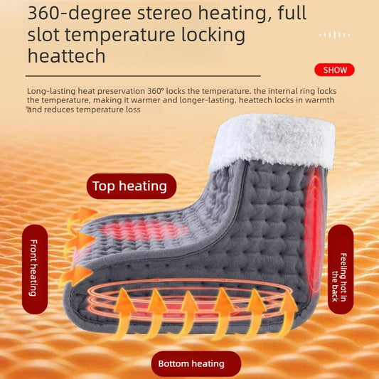 Constant Temperature Electric Heated Foot Warmer - Plug-in for Winter Office Use V1265-JK-03