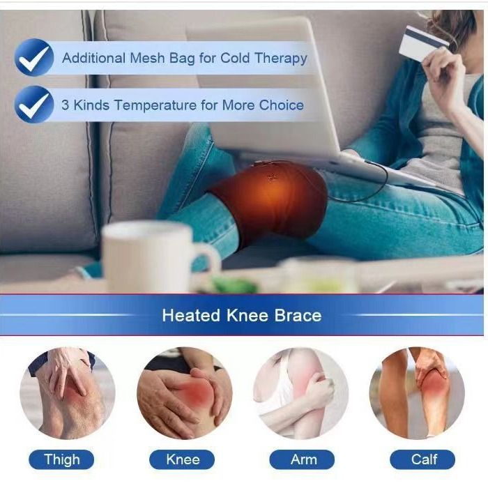Heated Knee Massager for Warmth and Relief - Unisex V1265-JK-05