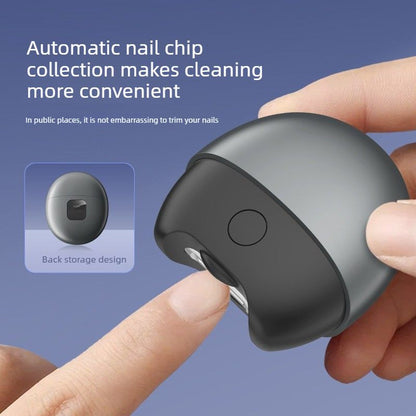 Fully Automatic Electric Nail Trimmer / Clipper - Senior-Friendly Anti-Pinch Portable Design - Grey V1265-JK-07