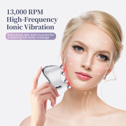 3D roller facial massager that combines massage, gua sha, and beauty treatments. Designed for facial lifting, V1265-ME-S2207