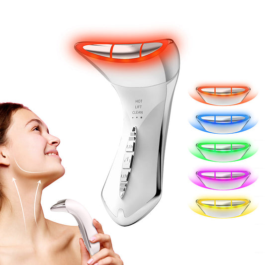 Multi-Function 7-Color Light Constant-Temperature EMS Neck Massager - Neck Lifting and Firming Massager - V1265-ME-S2302