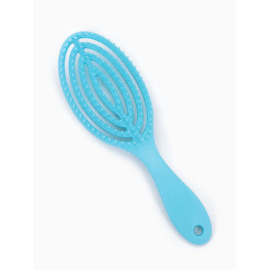 1PC Elliptical Hollow Detangling Brush - Anti-Pull, Hair-Friendly, Wide-Tooth Comb - Fluffing Tool for Long V1265-MR-01
