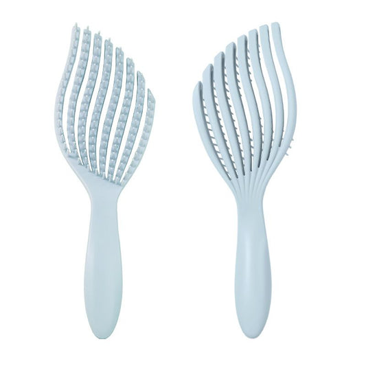 1PC Mermaid Fish Bone Brush - Wet & Dry Detangling Brush - High-Elasticity Wide-Tooth Comb, Tangle-Free - V1265-MR-03