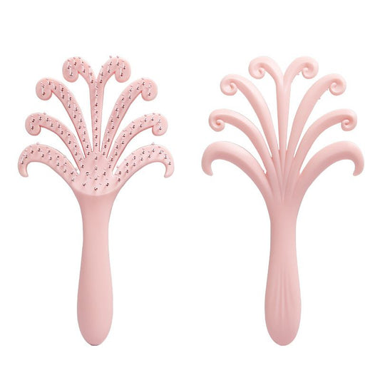 1PC Octopus Scalp Massage Brush - Multi-Functional Detangling Brush - Wet & Dry Use, Tangle-Free - Home Hair V1265-MR-04