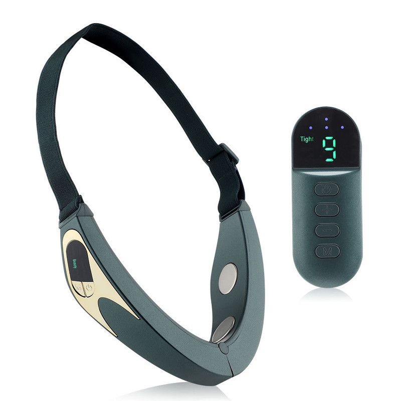 Red & Blue LED Light Therapy Beauty Device with Microcurrent EMS, Constant Temperature Magnetic Heat, and V1265-MR-07