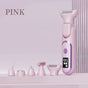 Digital Display Type-C Multi-Functional Electric Hair Remover for Women - Pink V1265-MR-11