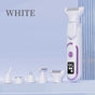 Digital Display Type-C Multi-Functional Electric Hair Remover for Women - White V1265-MR-14