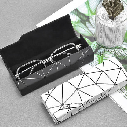 Premium Eyeglass Case - Retro Japanese Style - Sunglass Storage - Fashionable Geometric Pattern - Stylish V1265-PH027-BAI