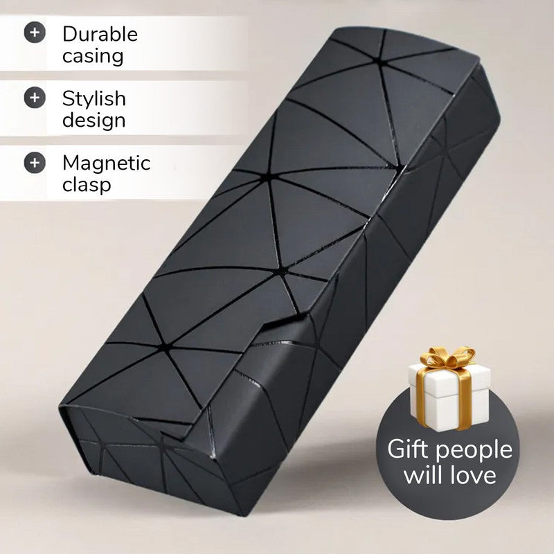 Premium Eyeglass Case - Retro Japanese Style - Sunglass Storage - Fashionable Geometric Pattern - Stylish V1265-PH027-HEI