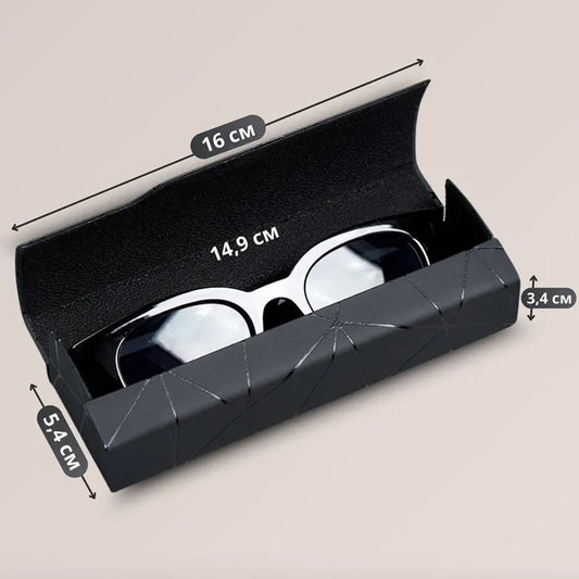 Premium Eyeglass Case - Retro Japanese Style - Sunglass Storage - Fashionable Geometric Pattern - Stylish V1265-PH027-HEI