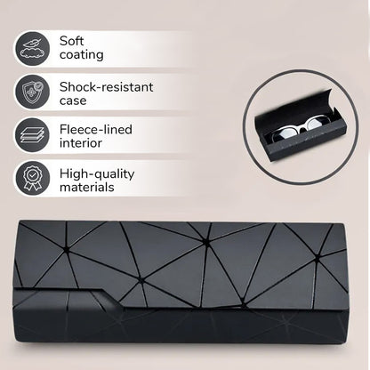 Premium Eyeglass Case - Retro Japanese Style - Sunglass Storage - Fashionable Geometric Pattern - Stylish V1265-PH027-HEI