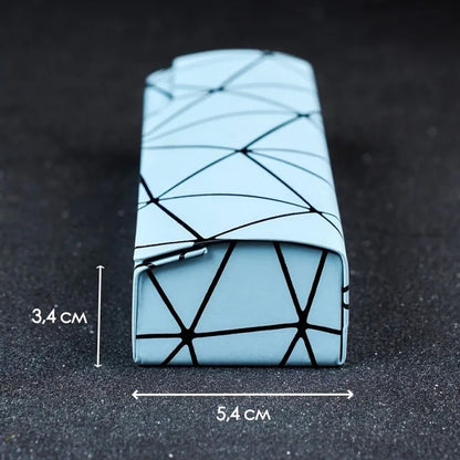 Premium Eyeglass Case - Retro Japanese Style - Sunglass Storage - Fashionable Geometric Pattern - Stylish V1265-PH027-LAN