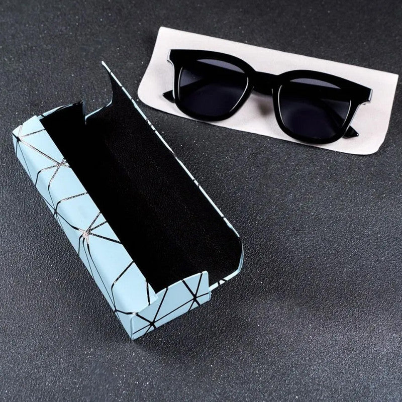 Premium Eyeglass Case - Retro Japanese Style - Sunglass Storage - Fashionable Geometric Pattern - Stylish V1265-PH027-LAN