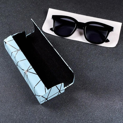 Premium Eyeglass Case - Retro Japanese Style - Sunglass Storage - Fashionable Geometric Pattern - Stylish V1265-PH027-LAN