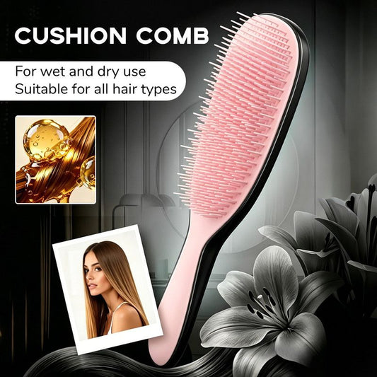 Detachable Silicone Cushion Massage Comb, Wet/Dry Use, Unisex, Suitable for All Hair Types, Volumizing and V1265-PH082-HEIFEN
