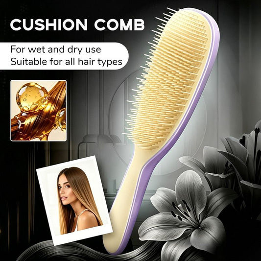Detachable Silicone Cushion Massage Brush, Suitable for Dry and Wet Use, Unisex, Works on All Hair Types, V1265-PH082-ZIHUANG