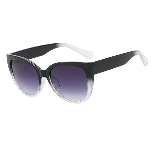 Cat-Eye Gradient Frame Sunglasses, Fashion Sunglasses, Minimalist UV Protection V1265-SS-01
