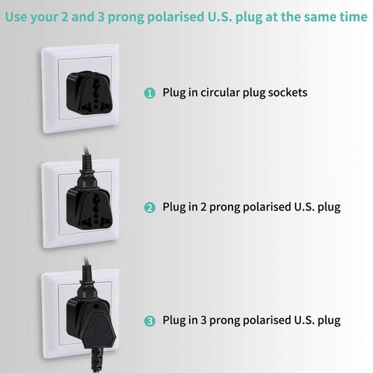 US to UK Power Plug Adapter, UROPHYLLA Type G Outlet Travel Power Adapter Plug for UK, Ireland, London, Hong V1265-UK003