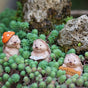 Set of Three Hedgehog Resin Ornaments - Desktop Decor and Flower Pot Decor V1265-YY-04