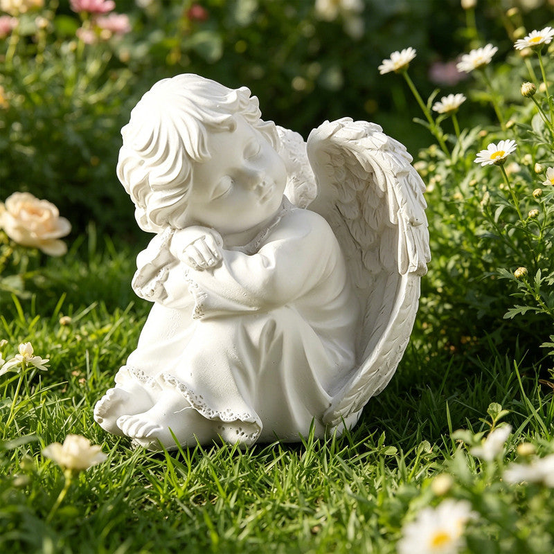 Sleeping Angel Figurine, Resin Ornament Cute Home Decor V1265-YY-13