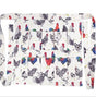 Patterned Colour Rooster Print Egg Gathering Apron, Multi Compartment Egg Collecting Waist Apron, Durable Poultry Farm Egg Holder Apron