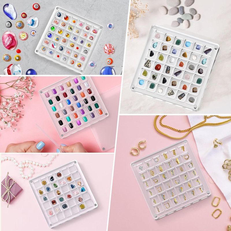 Acrylic Magnetic Seashell Display Box,Clear Sea Shell Display Box,Beach Magnet Storage Organizer Case for V1265-YY-27