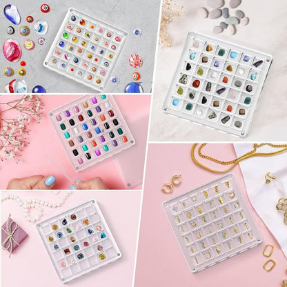 Acrylic Magnetic Seashell Display Box,Clear Sea Shell Display Box,Beach Magnet Storage Organizer Case for V1265-YY-27