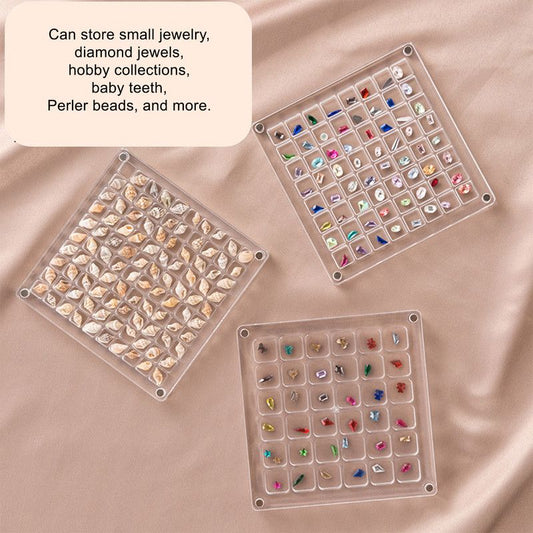 Acrylic Magnetic Seashell Display Box,Clear Sea Shell Display Box,Beach Magnet Storage Organizer Case for V1265-YY-28