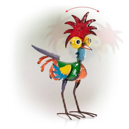 hanksgiving Rooster Garden Statue - Rustic Outdoor Yard Decor V1265-YY-36