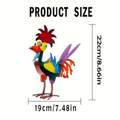 hanksgiving Rooster Garden Statue - Rustic Outdoor Yard Decor V1265-YY-36