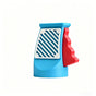 3D printed desktop ornament of a one-handed can opener, for beverages. Light blue V1265-YY-42